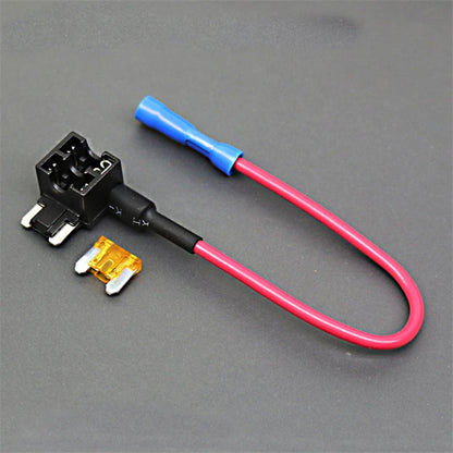 Suporte de fusível 12v, adaptador de torneira de circuito add micro2, mini fusível automático de lâmina atm padrão pequeno com suporte com fusível de carro de lâmina 10a
