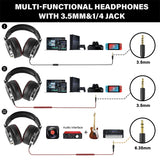 Oneodio Wired Headphones Professional Studio Pro 10/30/50 DJ Headphones With Microphone Over Ear HiFi Hi-Res Monitor Headset