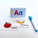 Flashcards com Primeiras Palavras para Crianças, Alfabetos, Cartões de Animais ABC, 1 Caneta, Aprendizagem Precoce, Brinquedos Educativos, Presentes para Crianças, 27
