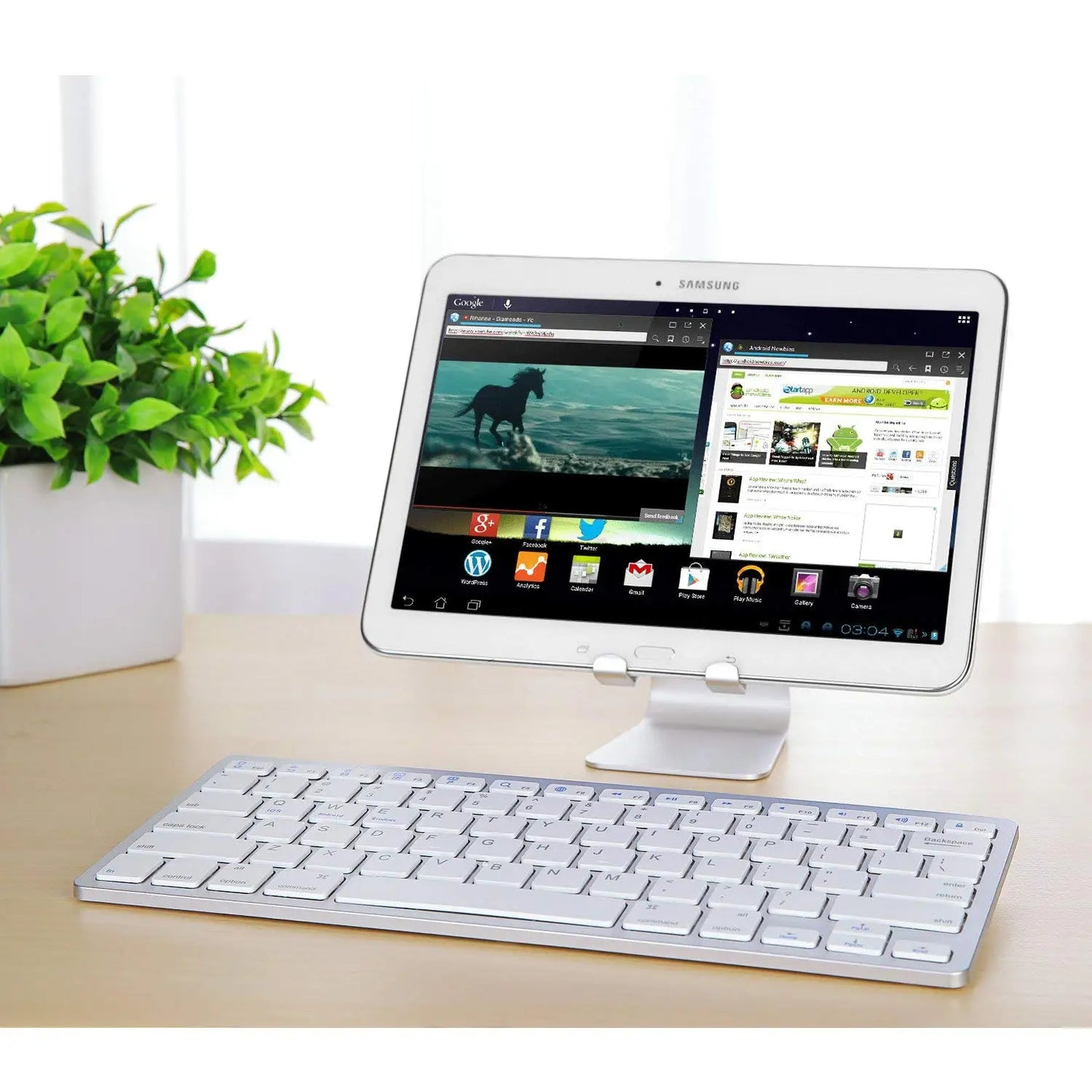 Russian Spanish French German Hebrew Brazil-Portuguese Ultra Slim Universal Wireless Bluetooth Keyboard for iOS Android Win