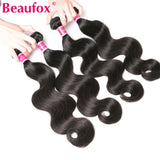 Kit de mechas de cabelo humano ondulado natural - ondas body wave