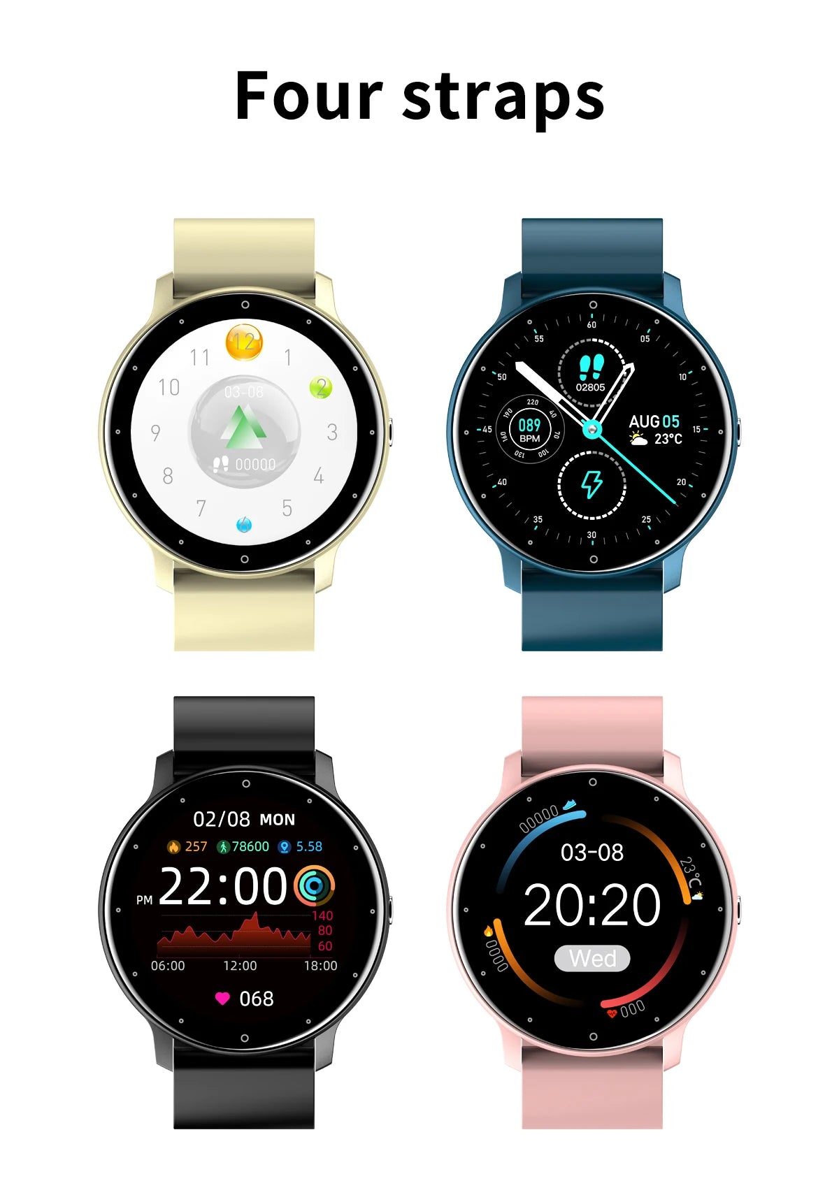 LIGE 2026 Smart Watch Women Men Ladies Gift Sport Fitness Men Watches Heart Rate Monitor Waterproof Smartwatch For Android IOS