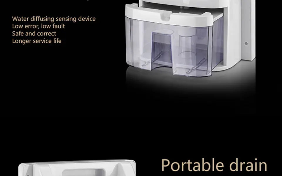 2.2L Intelligent Remote Dehumidifier Air Dryer Purifier Humidity-control Defrost Automatic Shut-down Moisture Absorption Machine