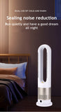 Bladeless Electric Tower Fan with Cold & Warm Air Cooling Standing Air Conditioner Heater with Timer Remote Control
