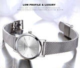 HANNAH MARTIN Women Watch Nordic Minimalist Japan Quartz Movement 3Bar Waterproof Women 36mm Full Rose Gold Dropshipping Watches