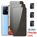 Privacy Glass For Xiaomi 14T 13T 11T 12T Pro Anti-Spy Tempered Glass Mi 11 Lite 5g NE Screen Protector Xiomi 11 T Film Smartphone Mi 11Lite 11i Mi11T Prevent Peeping Protective Glasses Mi 11T Pro 9H Glare Glass