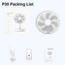 P30 Rechargeable Standing Fan 12 Inch 10800mAh Electric Folding Fan for Desktop Floor Wireless Portable Fans for Home Camping