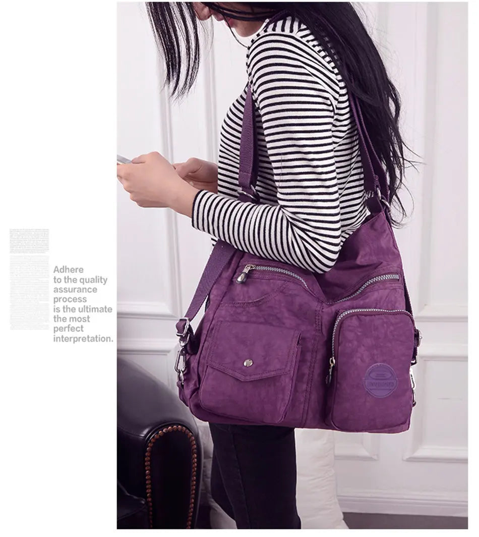 Luxury Handbags Women Bags Designer Waterproof Nylon Cloth Crossbody Bags for Women 2024 Large Capacity Lady Shoulder Bag Tote