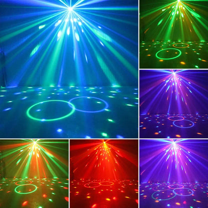 HCHWE Mini bola mágica USB para fiestas familiares, iluminación LED, soporte de transporte, ambiente de discoteca para coche, luz UV, decoración para fiestas familiares. 