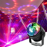 HCHWE USB Mini Magic Ball Family Party LED Lighting Carrying Holder Car Disco Atmosphere UV Light Family Party Decoration Light 