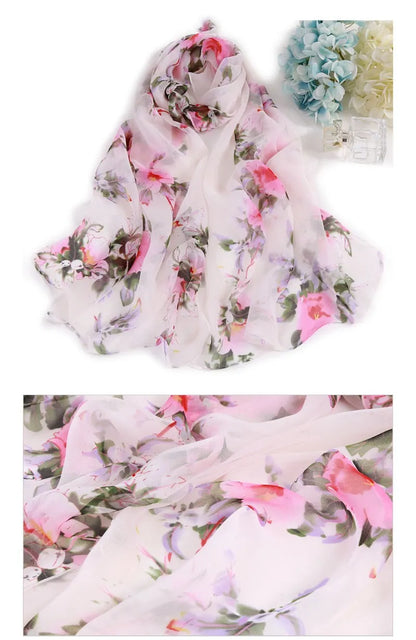 hot  printing new brand women scarf spring summer silk scarves shawls and wraps lady pashmina beach stoles hijab foulard