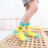 Spring Autumn Girls Socks Butterfly Cotton Candy Colors Socks For Girls 1- 16 Year Kids Socks  5 pairs/lot