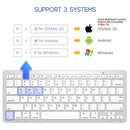 Russian Spanish French German Hebrew Brazil-Portuguese Ultra Slim Universal Wireless Bluetooth Keyboard for iOS Android Win