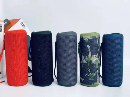 EONKO FLIP6 Portable Stereo Wireless Bluetooth Speaker with TF USB FM AUX Handsfree TWS Power Bank Type C Charging