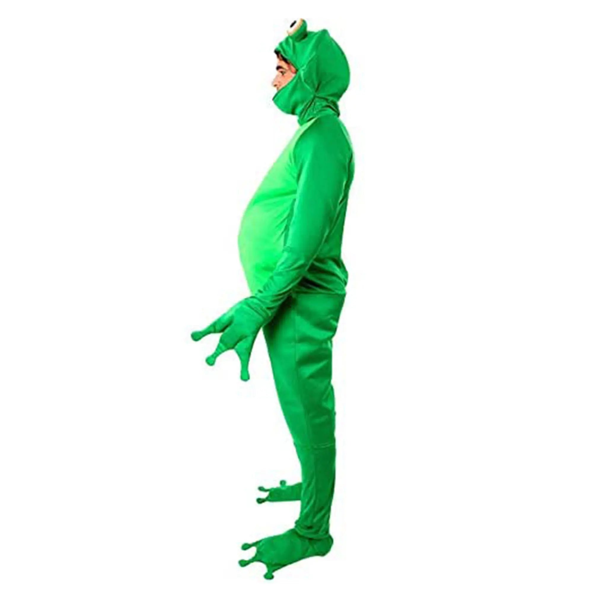Unisex Funny Frog One Piece Cosplay Costume Novelty Adult Animal Halloween Cosplay Party Jumpsuit Outfit Plus Size Oversize Clo