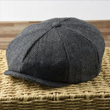 Men's Plus Size Ivy Hat for Large Heads, Spring, Summer, and Autumn Newsboy Cap, Wool Beret Caps, Winter Felt Flat Caps 55-58cm 59-61cm