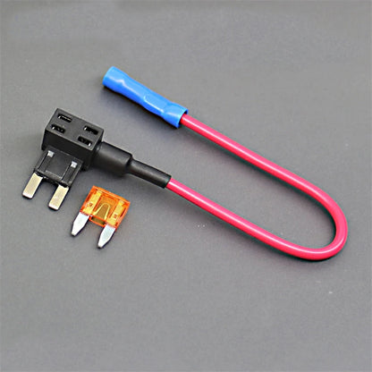 Suporte de fusível 12v, adaptador de torneira de circuito add micro2, mini fusível automático de lâmina atm padrão pequeno com suporte com fusível de carro de lâmina 10a