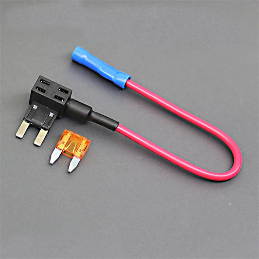 Suporte de fusível 12v, adaptador de torneira de circuito add micro2, mini fusível automático de lâmina atm padrão pequeno com suporte com fusível de carro de lâmina 10a