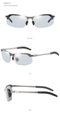 Fashion Half Frame Photochromic Sunglasses Men Women Classic Chamelon Polarized Sun Glasses Male Vintage Fishing Driving Shades