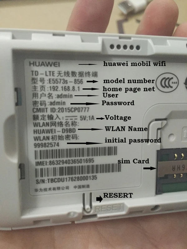 Unlocked HUAWEI E5573s-856 e5573 Dongle Wifi Router 4G Mobile WiFi Router
