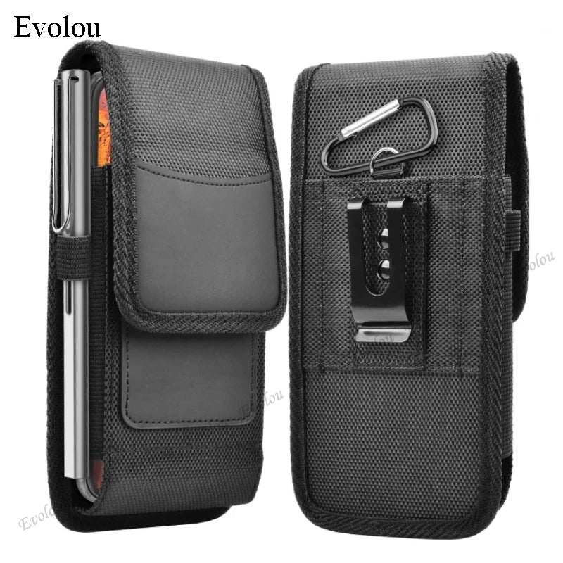 Phone Bag For Samsung A22 4G 5G M32 A03S S21 FE Note 20 Ultra A32 A52 A72 A51 A71 Case Belt Clip Holster Oxford Cloth Waist Bag