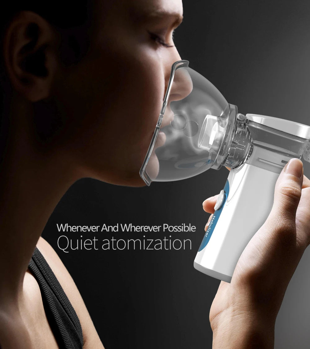 Handheld Portable Autoclean Inhale Nebulizer Mesh Atomizer Silent Inhaler Nebuliser Inhalator for Kids Portable Nebulizer