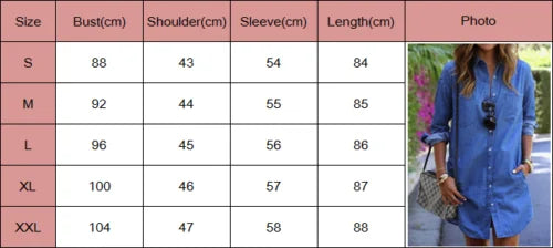 Venta directa de fábrica de vestidos vaqueros de mezclilla para mujer, vestidos casuales de manga larga con botones para verano