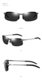 Fashion Half Frame Photochromic Sunglasses Men Women Classic Chamelon Polarized Sun Glasses Male Vintage Fishing Driving Shades