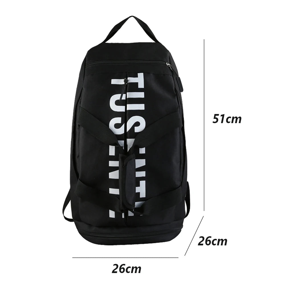 Large Capacity Sport Gym Bag Women Fitness Backpack Waterproof Multifunctional Shoes Storage Travel Pack Sports Shoulder Bags