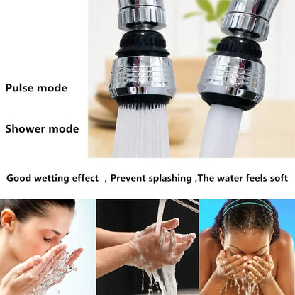 Kitchen Gadgets 2 Modes 360 Rotatable Bubbler High Pressure Faucet Extender Water Saving Bathroom Kitchen Accessories Supplies