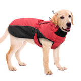Waterproof Dog Winter Jacket Reflective Windproof Big Dog Clothes Soft Dog Coat Jackets Adjustable for Medium Large Dogs Pitbull
