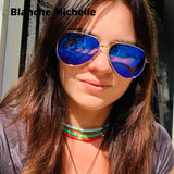 High Quality Pilot Sunglasses Women Polarized UV400 Sunglass Mirror Vintage Sun Glasses 2020 Sunglasses Woman With Box