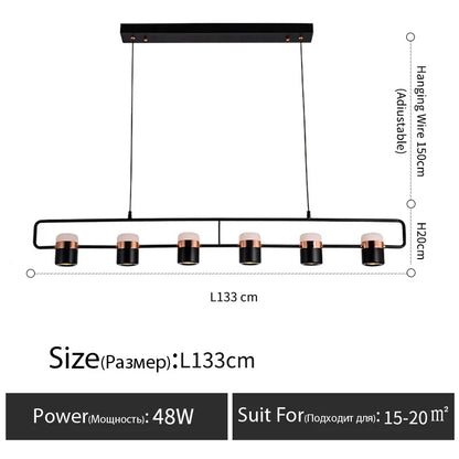Nordic style designer lamp Dining table light art creative bar counter Kitchen bedroom bedside LED modern chandelier home decor