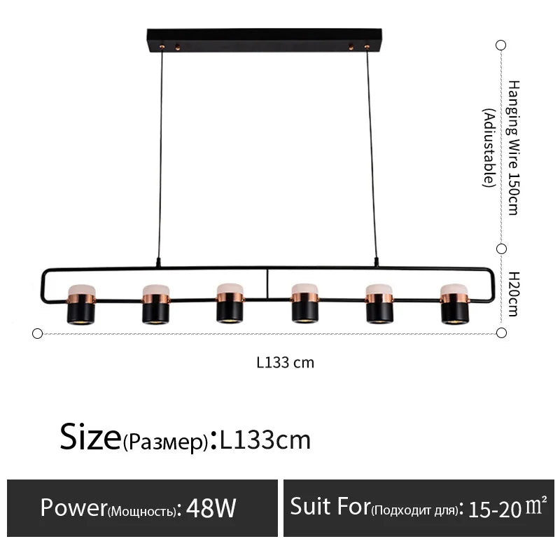 Nordic style designer lamp Dining table light art creative bar counter Kitchen bedroom bedside LED modern chandelier home decor