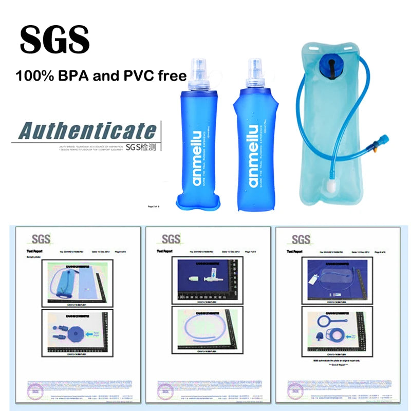 Mochila ultraligera de 5 l para correr en senderos al aire libre, chaleco de hidratación para correr, bolsa transpirable para ciclismo de maratón, botella de agua de 500 ml.