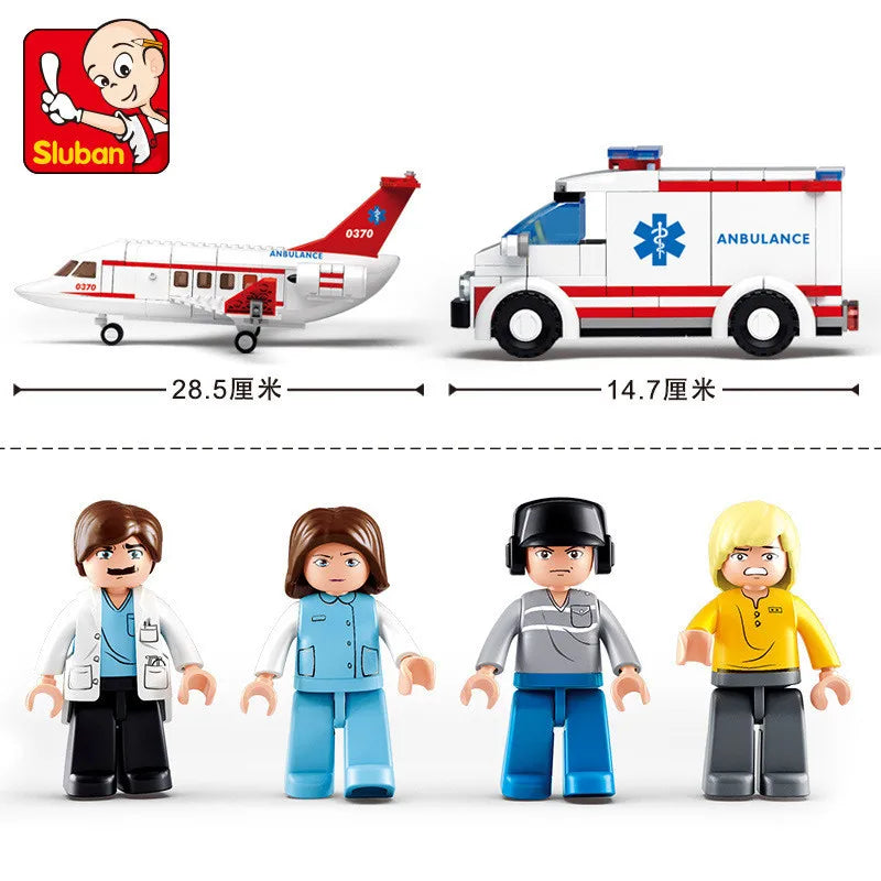 City Cargo Aircraft Plane Storage Airport Airbus Airplane Avion Technical Creative Building Blocks Educational Toys for Children