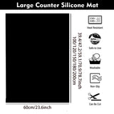 Estera de silicona protectora para encimera, manteles individuales antiestáticos de inducción, multiusos, antideslizantes, 60cm, tamaño Mega