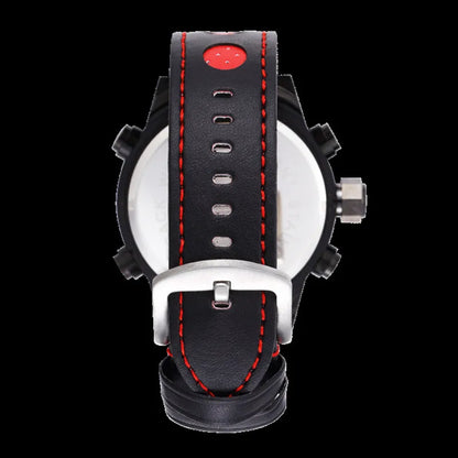 2024 NEW AMST Luxury Brand Men's Quartz LED Watches Men Fashion Casual Sports Clock Genuine Leather Military Wrist Watch
