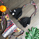 Conjunto de bikini sexy 2021 de 2 piezas con estampado de calor, traje de baño deportivo para mujer, ropa de playa, traje de baño push-up acolchado, mono de baño exquisito