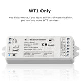 Tuya CCT LED Strip Dimmer Switch 12V DC Wireless 2.4G RF WW CW Controller Works with Smart Life Google Assistant 2 Channel WT1