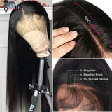 HD Lace Frontal Wig 13x6 13x4 Lace Front Wig Human Hair 30 Inch Bone Straight Transparent Lace Human Hair Wigs 4x4 HD Closure Wig