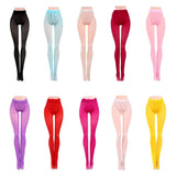 Mini Elastic Leggings Doll Silk Stockings Dolls Pantyhose Colorful Pantyhose Bottoms Socks Miniature Clothes Suits 1/6
