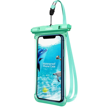 Funda impermeable FONKEN para teléfono, transparente, para la nieve, la selva tropical, bolsa seca, bolsa para natación, fundas grandes para teléfono móvil.