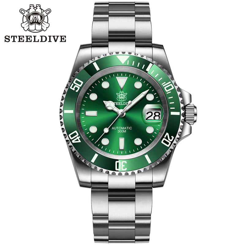 SD1953 Hot Selling Ceramic Bezel 41mm Steeldive 30ATM Water Resistant NH35 Automatic Mens Dive Watch Reloj