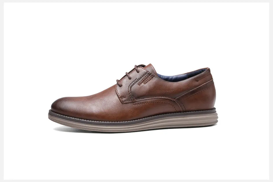 BHKH Male Sneakers Autumn/Winter traf Leather Men Casual Shoes Business Work Office Lace-up Dress shoes For Men Size47