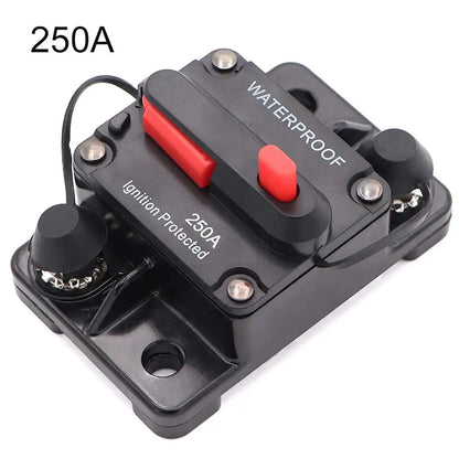 30A 40A 50A 60A 70A 80A 100A 120A 150A 200A 250A 300A AMP Circuit Breaker Fuse Reset 12-48V DC Car Boat Auto Waterproof