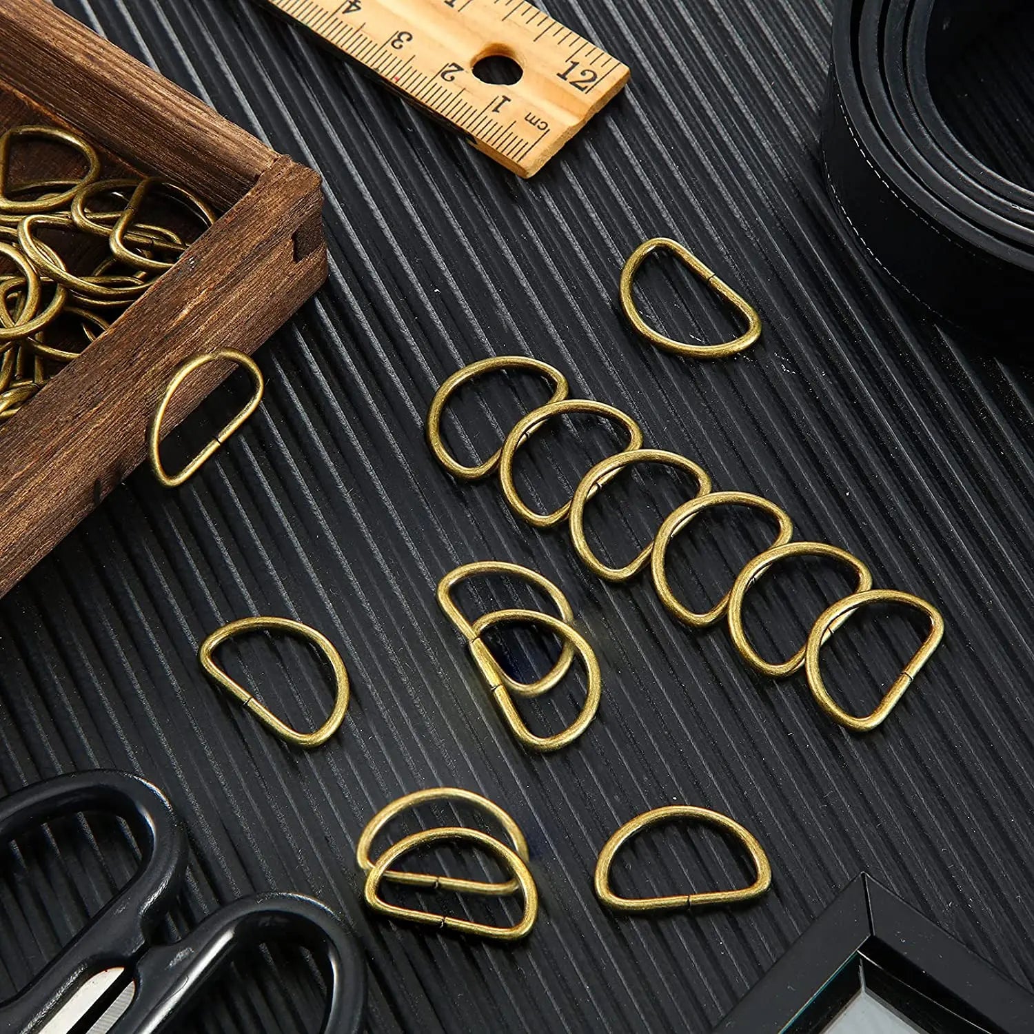 10 piezas de anilla en D de metal resistente, hebilla de anilla en D para correa de bolso, cinturón, monedero, accesorios para bolsos DIY