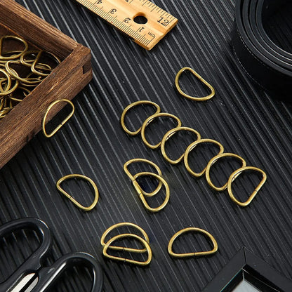 10pcs Metal D Ring Heavy Duty Strong Webbing Dee Ring Buckle for Bag Strap Belt Purse DIY Bag Accessories