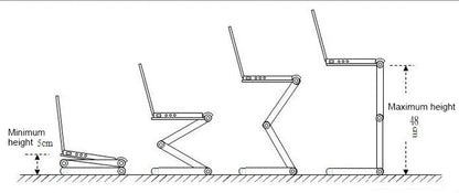 Adjustable Laptop Desk Stand Cooler fan Portable Ergonomic Lapdesk For Bed Sofa PC Notebook Table Desk With Mouse Pad Aluminum