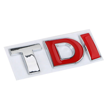TDI Turbo Logo Decal Car Stickers Reflective 3D Metal Automotive Accessories for VW Polo T5 Golf 5 JETTA PASSAT CC MK4 MK5 MK6